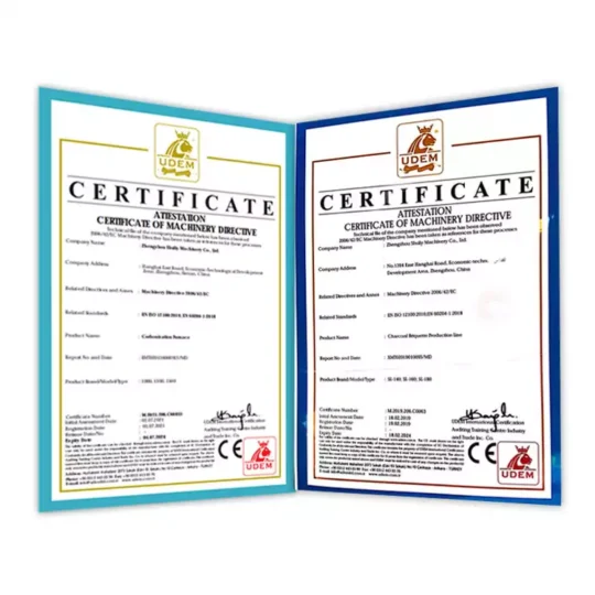 Charcoal Furnace Certificate