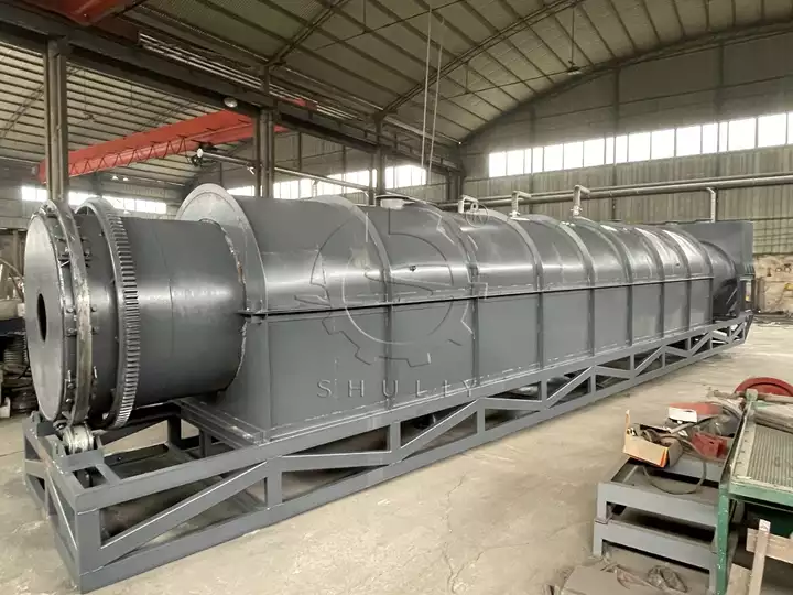 continuous charcoal kiln for wood chips charcoal making