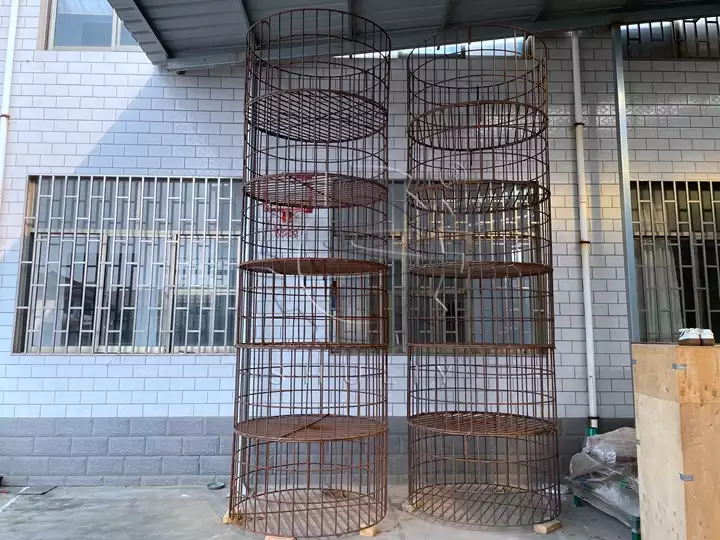 Different Cages For Charcoal Making Machine