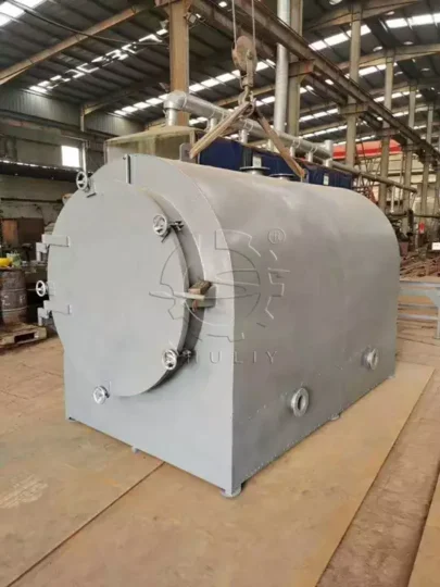 wood sawdust charcoal machine in the factory