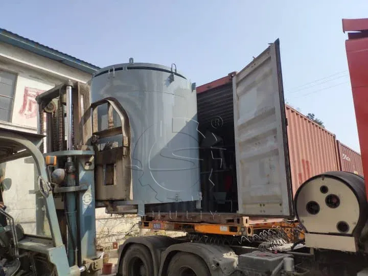Vertical Charcoal Furnace Sent to Indonesia for Bamboo Charcoal Production