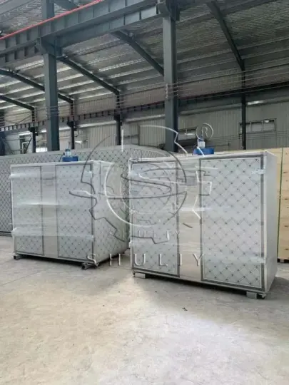 Secador de briquetas de carbón en caja