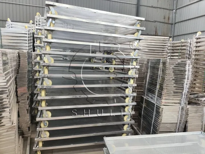 Bandejas del briquetas de carbón secador