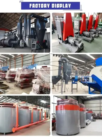 factory display of the charcoal production line