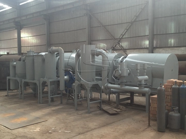 forno de carbonização contínua