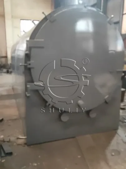 horizontal biomass carbonization machine