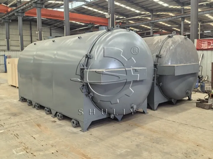 wood carbonization machine