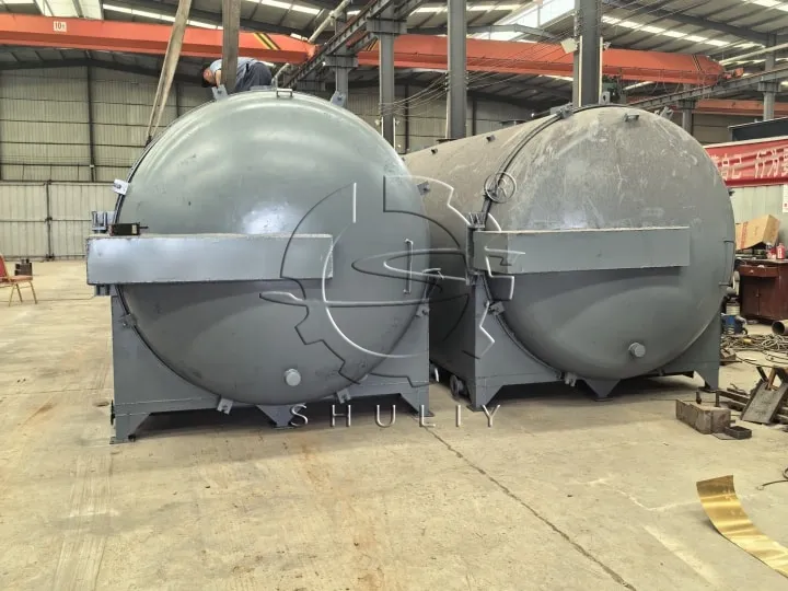 wood charcoal making machine